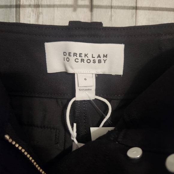 Derek Lam 10 Crosby Crop Pants  Size 6 Black - Picture 5 of 10